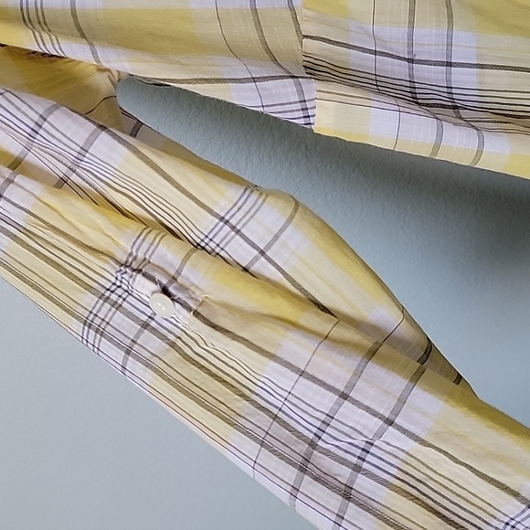 Torrid Clueless Preppy Academia plaid roll tab sleeve top size 0 Y2K - Picture 5 of 6